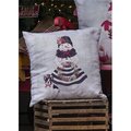 Heritage Lace Heritage Lace SP-PC1 18 x 18 in. Snow People Snow Lady Pillow Cover; Oyster SP-PC1